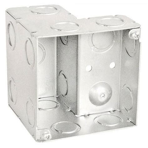 l shaped junction box|4 Inch Square L Shaped Right Angle Box.